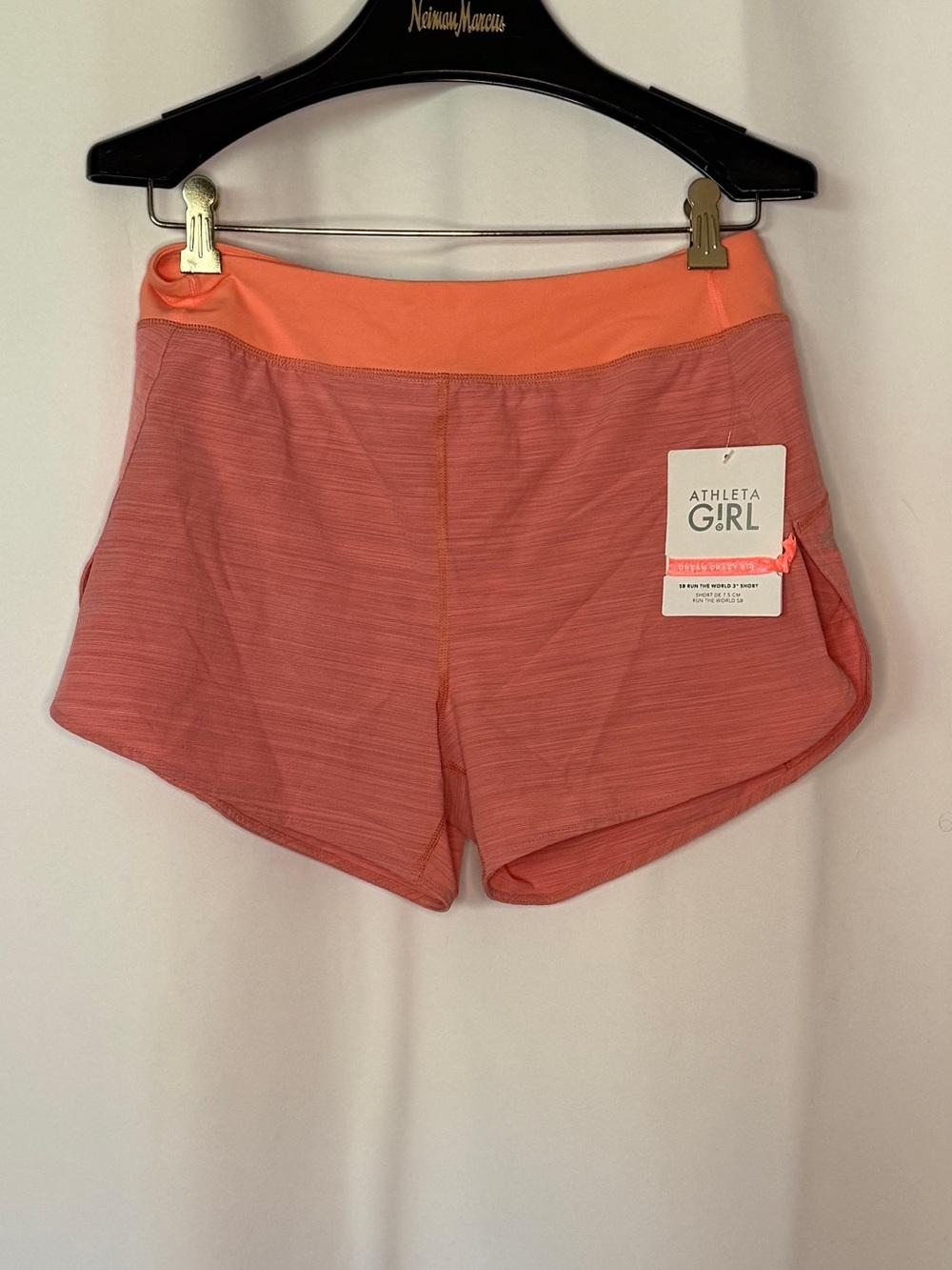 Athleta Girls Run the World 3” Coral Shorts